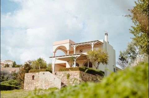 A wonderful detached house overlooking the Aegean Sea in the middle of Nature
