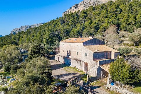 Stunning Mallorcan country property located in the mountains near Pollensa To acquire this property is to own an authentic part of Mallorca - located in one of the most secluded areas of the Tramuntana, just past the Vall de March and very close to t...