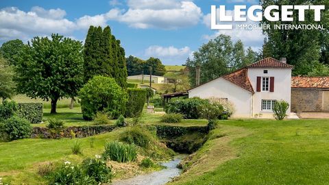 A19768TS16 - Four bedroom converted barn house, in the grounds of a 12th century mill, situated in a small village 2 km from Villebois Lavalette. A small stream runs through an acre of landscaped gardens, creating the property boundary. The property ...