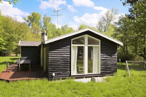 Holiday home in Rågeleje close to nature, beach and experiences. There is a nice combined living room with wood burning stove, dining room and kitchen overlooking the garden. Living room with TV and internet. The kitchen has i.a. ceramic hobs, separa...