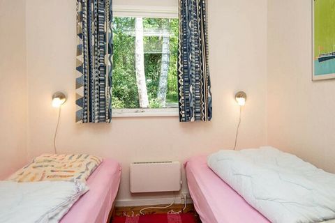 Holiday home located high in beautiful nature with a view of Himmelbjerget from the ground. The house is located in the woods on a large plot, where you can be totally undisturbed all day. The cottage is simply furnished with the necessary necessitie...