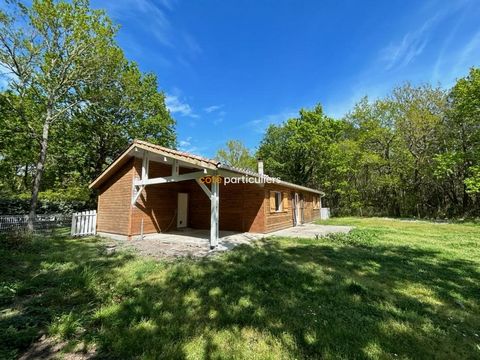 QUIET in a wooded environment, surrounded by nature, wooden chalet on one level of about 115 M2. It consists of a real entrance open to a large bright living room with wood stove. The night part consists of 3 bedrooms equipped with storage closet, a ...