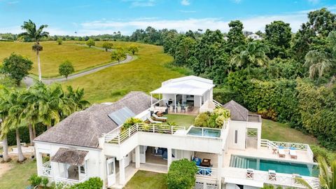 This stunning property is located in the Apes Hill Golf resort and community, surrounded by breathtaking views. Boasting a corner lot within the Cabbage Tree Green neighbourhood, Palm Sanctuary accommodates 5 bedrooms and 5.5. bathrooms. With large f...