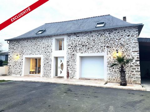 Laval on the EAST side. Renovated lodge of approximately 147m². Offering on the ground floor: Living room, open and equipped kitchen, master suite, toilet, pantry. Floor: 3 bedrooms, shower room, toilet. On a plot of 1247 m² approximately.