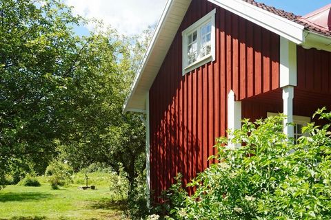 This cosy holiday home is surrounded by beautiful woodlands and lakes. It is set in a small village overlooking Ingatorp, in Småland. With only 30 km to Astrid Lindgren's World in Vimmerby. The house is surrounded by a large, lovely garden with lawns...