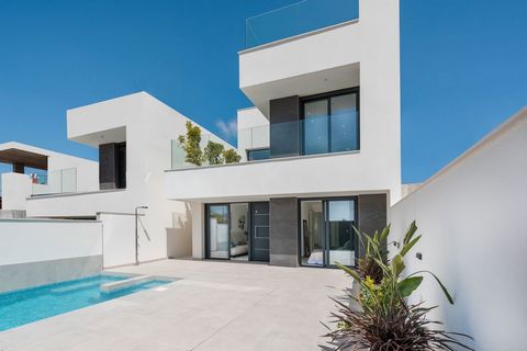 Arena y Mar Real Estate Services, is pleased to present these exceptional modern design villas in the Benijofar area. A few kilometres from the beaches and all the services offered by Guardamar del Segura, La Marina and Torrevieja. With a wide variet...