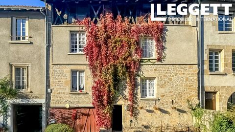 A25268DAC87 - A large and charming historic stone house with a terrace overlooking the river Vienne, previously used for a successful restaurant and B&B business. The property benefits from four en-suite bedrooms, a beautiful kitchen diner, off road ...