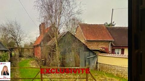 TO SEIZE - Price 76.990 euros - Foret La Folie, (north of Les Andelys, 7 km from the D14 and Les Thilliers en Vexin, d'Ecouis), House of 30 m2 to be restored, serviced (water + electricity) + 1 hangar on 717 m2 of land - Mandate: 349190 - Tel.: ... L...