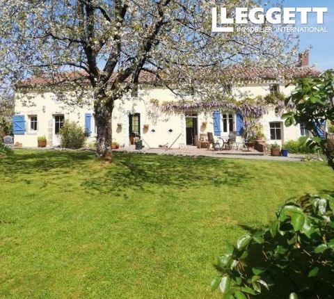A27647FRC85 - Just 10 minutes from the lively town of Pouzauges, a charming stone house stands amidst serene countryside surroundings. The exterior, crafted with weathered stones, reflects timeless elegance, while inside, wooden beams and large windo...