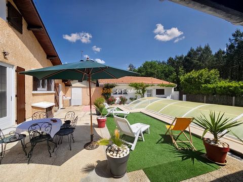 COUP de COEUR 20min from MIMIZAN This pretty house, completely renovated, with a living area of 139 m2, is nestled in the heart of a peaceful area in Labouheyre on the edge of the forest. It consists of 4 rooms with on the ground floor a large bright...