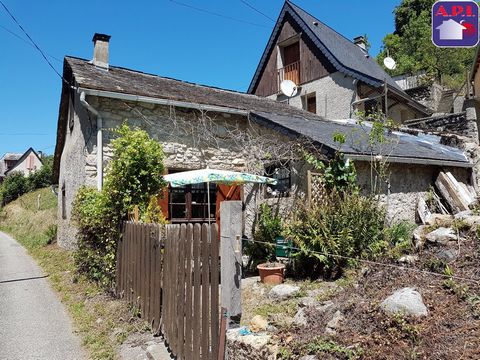BEAUTIFUL MOUNTAIN HOUSE Less than 5 kilometers from Castillon-en-Couserans, located in Arrien-en-Bethmale, village house of around 50 m² comprising on the ground floor a living room, a kitchen, a shower room with WC. On the first floor, a bedroom wi...