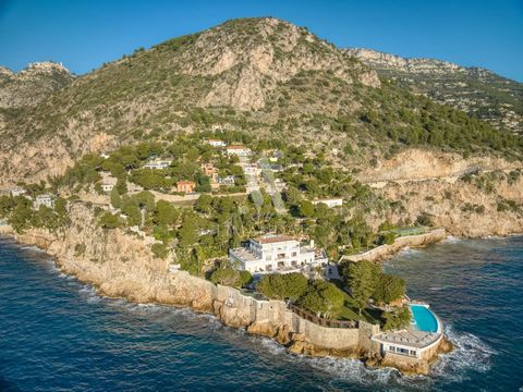 Nestled in a magical setting with a view of Saint Jean Cap Ferrat, this serene villa of 171.7 sqm living space (230 sqm floor space) spans two levels. On the first level, find two comfortable bedrooms and a private studio, each with their own bathroo...