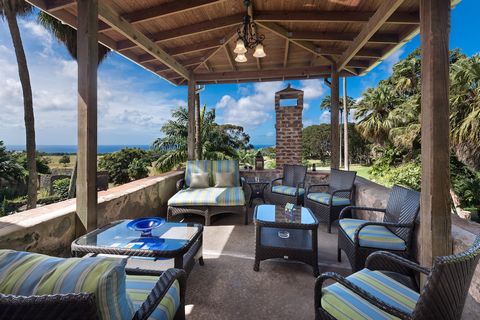 Located in Apes Hill. Apes Hill Plantation sits on 10 acres of land that overlooks the west coast with expansive views of the Caribbean Sea. The Plantation, is located on one of the highest points of the island and sits just outside of Apes Hill Club...
