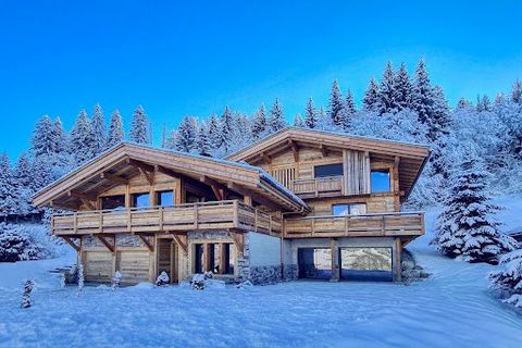 PRAZ SUR ARLY, BAND NEW 6 BEDROOM SKI-IN / SKI-OUT CHALET REF 7268. Built with noble and quality materials, it comprises on 3 levels: Large living room with high ceilings, open kitchen, lounge room with fireplace with access to a covered terrace, 6 e...