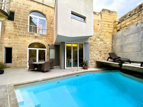 Discover a rare gem a meticulously transformed double fronted house of character designed and executed by Malta's foremost design architect. Every detail of this residence has been executed with no expense spared in its conversion. The entrance is a ...