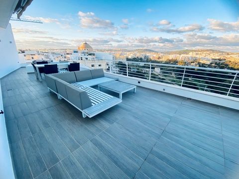 Imagine living in this beautiful penthouse perched on the highest grounds in Mosta where you can soak in incredible views of the countryside from every angle of its spacious wrap around terraces. The layout is smart and practical with a total interna...
