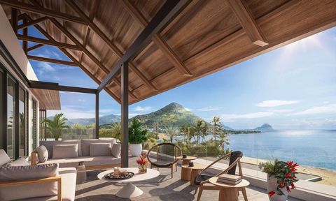GADAIT House presents an exceptional residence on the west coast of Mauritius, close to Flic-en-Flac and Tamarin. This waterfront penthouse offers a unique living environment with a breathtaking view of Le Morne. Upon entry, you'll discover an elegan...