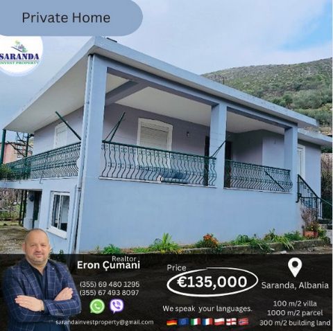 Discover tranquility in Delvine's Papu i neighborhood just a scenic 20 kilometer drive or a mere 20 minutes away from the vibrant city of Saranda. This private haven a residence meticulously crafted in the year 2000 spans 100 square meters within a s...