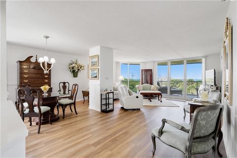 Beautifully updated 3 bed, 2 bath N Corner Unit with tranquil ocean views! Enjoy spectacular sunrises and sunsets from 3 balconies! Key features include brand new luxury vinyl plank flooring, an abundance of storage space, and updated kitchen cabinet...