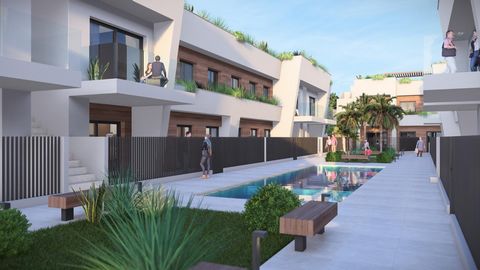 Ground floor 3 bedroom apartment for sale in Torre-Pacheco, Costa Calida~~The property comprises 3 bedrooms and 2 bathrooms (one of them en suite), living-dining-kitchen, laundry room and garden.~Modern Bungalows with Exceptional Features~Discover a ...