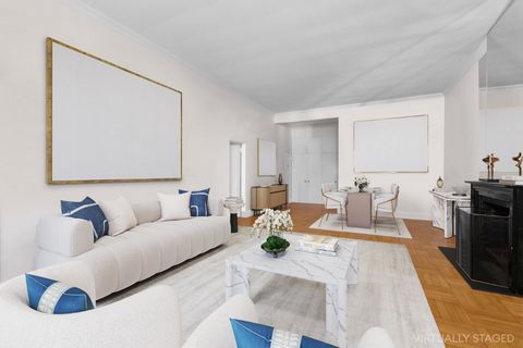 25 East 69th Street, #5B Charming Pre-War Co-op w/Fireplace a Block from Central Park. Enjoy a romantic Lenox Hill lifestyle a block from Central Park in this tranquil oversize 1-bedroom, 1-bathroom co-op on one of the most coveted streets in the Upp...