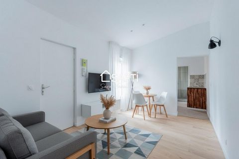 Beau studio rénové, métro Marx Dormoy