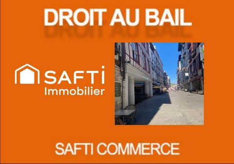 Bayonne – Rue piétonne – Local commercial 36 m² avec extraction