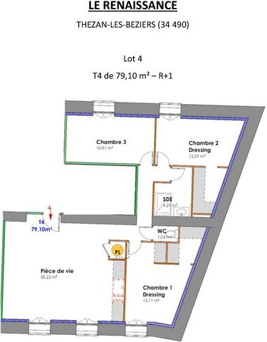 Appartement T4n à vendre en VEFA, Résidence Principale ou Investissement Locatif