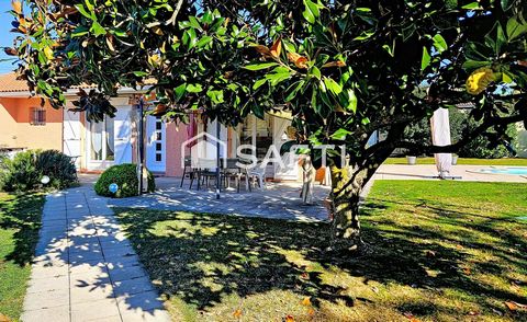 Maison de plain-pied T4/5 avec piscine