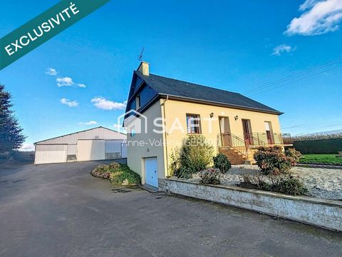 Pavillon 89m² avec grand bâtiment de stockage