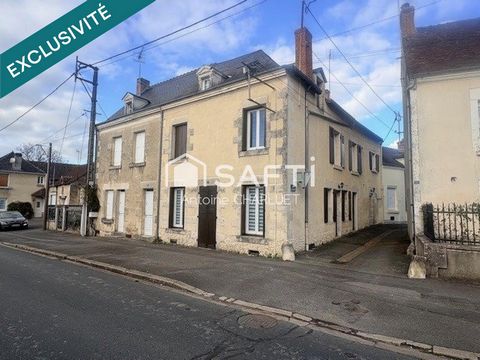 Maison de bourg 128m² - 3 chambres - aucuns travaux à prévoir - Terrain de 238m²