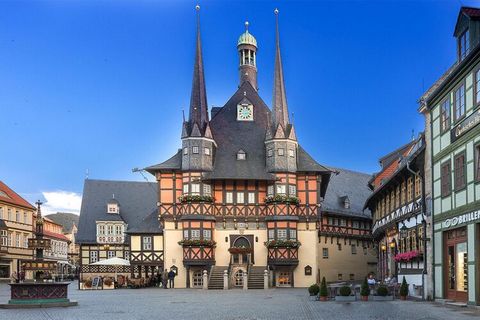 Appartement de vacances confortable et magnifique avec charme et grand confort de vie dans la ville colorée des montagnes du Harz - Wernigerode. Votre maison de bien-être se trouve juste au début de la zone piétonne de la vieille ville historique, qu...