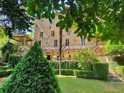 The agency Marie MIRAMANT, specialized in character and luxury real estate offers 20 minutes from Aix-en-Provence, in a charming Provencal village, a beautiful 17th century residence of about 1,000 m² (602m² Carrez) consisting of a main building, a g...