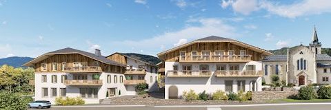 Work in progress ! Apartment located on the first floor of a new residence, in the heart of the village of Praz sur Arly, with a balcony facing S/E offering beautiful mountain views. Large entrance with cupboard, living room/kitchen, 3 bedrooms, 2 ba...