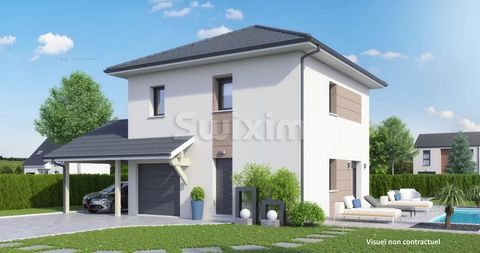 Ref 67825F8FV: Faverges, Semi-detached villa project of approximately 85 m2, 3 bedrooms, a garage, on land of approximately 250 m² subdivision 12 lots, serviced. (excluding notary fees and taxes) non-contractual visual. To discover ! Swixim independe...