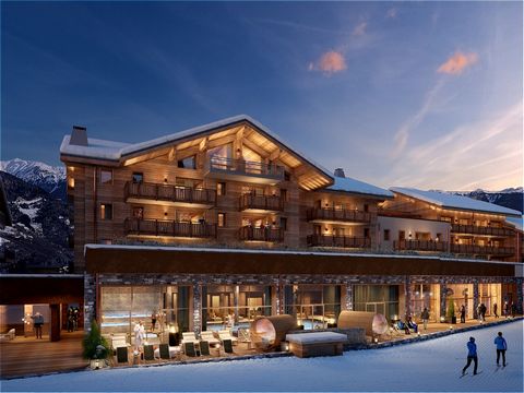 Come and discover the new Orso development, nestled on the snowfront at the foot of the Moretta Blanche slope in La Tania. Discover our superb three-room apartment, perfectly combining comfort and elegance, comprising a living room with fitted kitche...
