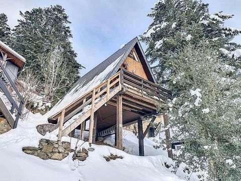 Located at the top of the Guzet resort, come and discover this magnificent chalet that will charm you with its beautiful view of the mountains. Ideal for warmly welcoming a family or group of friends. It has 2 bedrooms with a large living area. You c...