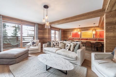 Discover this magnificent apartement located in a highly sought-after area of Meribel. This elegant flat offers ski-in/ski-out access, making it easy for ski lovers to take full advantage of the Three Valleys ski area. This 187.10 m2 apartment has tw...