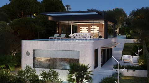 Luxury villa on the seafront in the peaceful bay of Cala Mandia This stunning new build villa, for sale in Cala Mandia, is being constructed on the seafront , and will be set on a plot size of approx. 800m2, offering a dream home with a living area o...