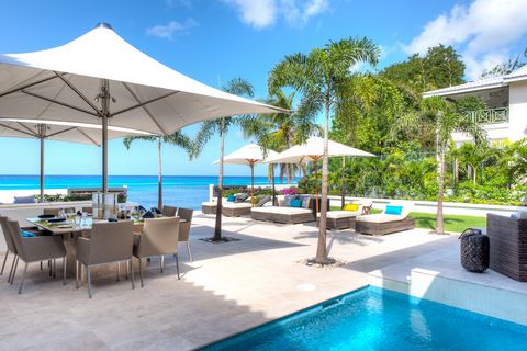 Located in St. James. Located on the prestigious West Coast of Barbados this elegant, contemporary-style villa enjoys a prime beachfront position and has been built to take advantage of the breathtaking sea views from every room. Recently constructed...