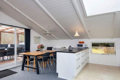 Holiday cottage with functional furnishings located on a secluded natural plot. The living room has TV, wood-burning stove and an energy-friendly climate system, ensuring a comfortable temperate all year. There is an annex for a couple of visitors. F...
