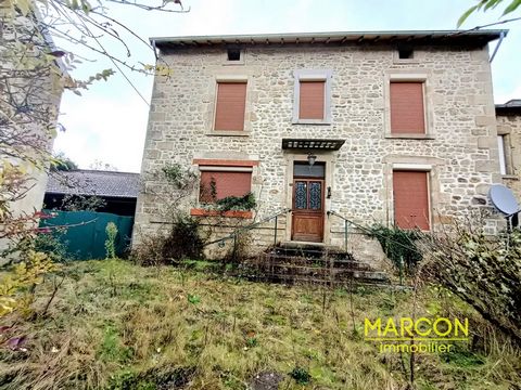 MARCON IMMOBILIER - Ref 88229 - CREUSE EN LIMOUSIN ----TO GRAB----- A beautiful semi-detached stone house comprising on the ground floor: an entrance which leads to a beautiful dining room/kitchen with fireplace, utility room, a living room with fire...