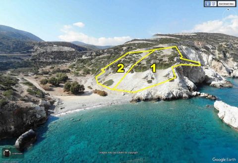 Located in Agios Nikolaos. Two equally sized building plots (1 & 2), nicely positioned next to each other, first line on the sea and on the beach, at the coast of the Mirabello Bay, between Istron and Pahia Ammos, enjoying unobstructed views of the s...
