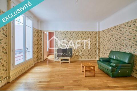 In the heart of the Gambetta district, near La Défense and public transport (Metro, RER, Train, Bus), on the 1st floor overlooking the courtyard with elevator of a 1940s residence with caretaker, 3 residential rooms apartment of 60.21 m² in a calm en...
