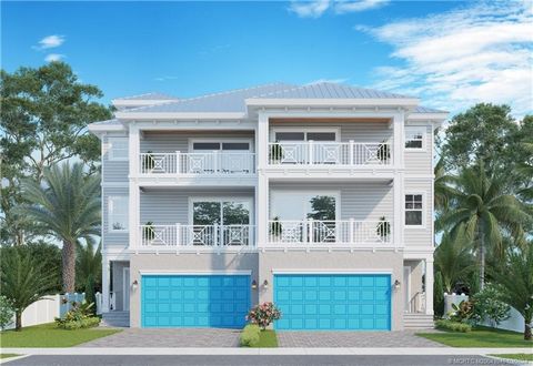 Discover unparalleled coastal living with this exquisite, brand new development located on sunny South Hutchinson Island. Townhouse 107 has a private pool and an elevator. Nestled on the coveted Seaway Drive, these modern residences offer an idyllic ...