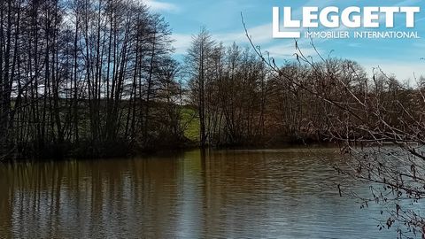 A27895VE16 - Accessed by a communal lane from the Lessac road, with space for off road parking you'll find this beautiful private lake of 14,800 m² stream fed and surrounded by trees. The main plot of land is south facing. In total you have a plot si...