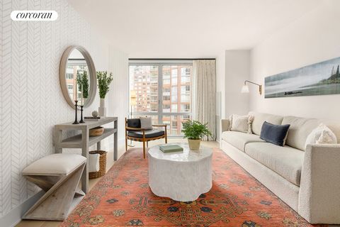 Coop with Condo Rules. Immediate occupancy on select residences. 12 months paid maintenance on contracts signed by May 31, 2024. Residence 17D is a 700 sq. ft. light-filled one-bedroom facing southeast with views of Teardrop Park and Downtown Manhatt...