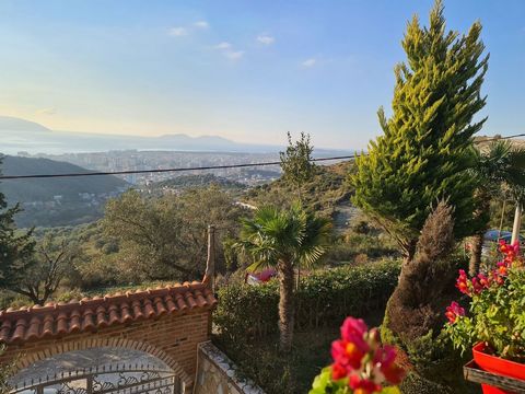 Villa for sale in Kanina Vlore. The villa is located on a hill with a panoramic view of Vlora and is composed of 3 floors with 150 m2 each.The villa is designed in two separate environments where each room consists of 1 garage on the first floor the ...