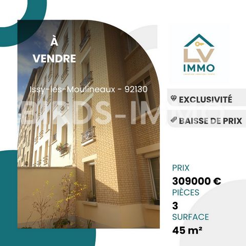 In Issy-Les-Moulineaux, live in a new home with a charming T3 apartment. To organize a visit of this apartment, your real estate agency BIRDS-IMMO will be happy to help you. It measures 43.43m2 and has a kitchen area, a bathroom, 2 bedrooms and a lou...