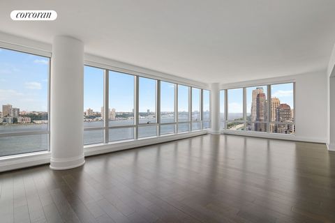 Bask in luxury and comfort in this swanky 4-bedroom, 4.5-bathroom home located in One Riverside Park, a 218-unit elite condominium situated along the Upper West Side's famed Riverside Boulevard. Enjoy stunning sunset views of the Hudson River and Geo...